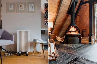 different heating options for a tiny home